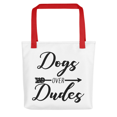 Dogs Over Dudes Tote bag