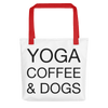 Yoga Coffee & Dogs Tote bag