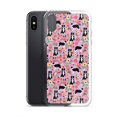 Dogs On Floral iPhone Case