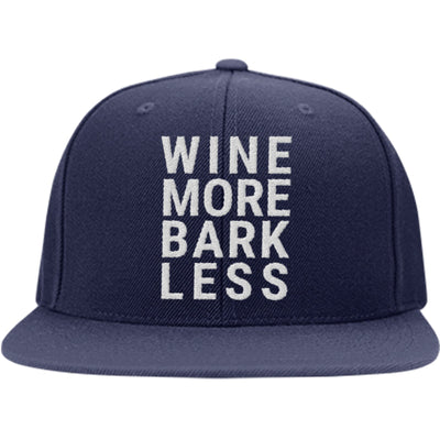 Wine More Bark Less Snapback Hat