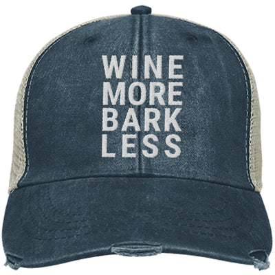 Wine More Bark Less Trucker Cap