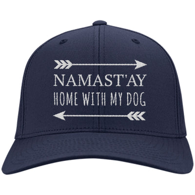 Namast'ay Home With My Dog Twill Cap