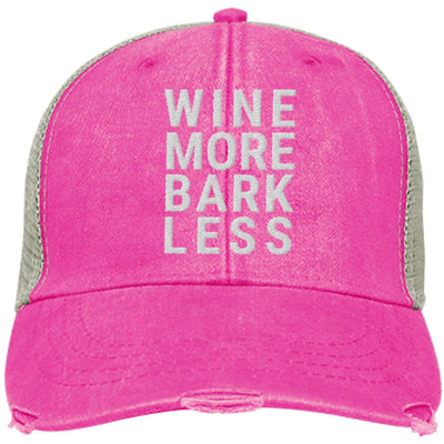 Wine More Bark Less Trucker Cap