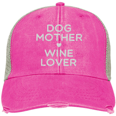 Dog Mother, Wine Lover Trucker Cap